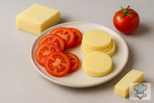 Фото 4-го шага: Канапе с колбасой и сыром