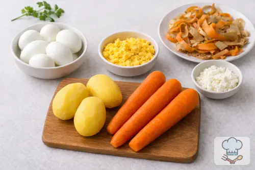 Фото 3-го шага: Салат «Мимоза» классический