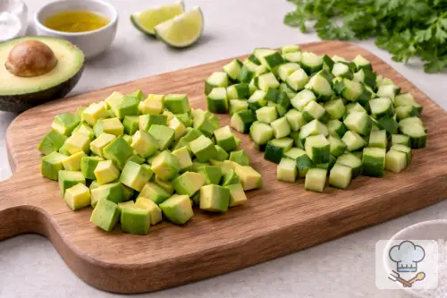 Фото 1-го шага: Салат с креветками и авокадо