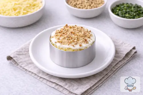 Фото 6-го шага: Салат с курицей, ананасами и сыром