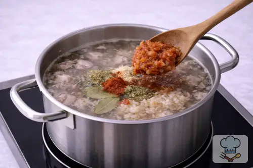 Фото 6-го шага: Суп Харчо с рисом