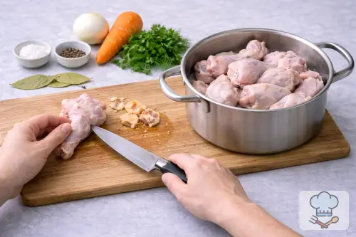 Фото 2-го шага: Куриный бульон