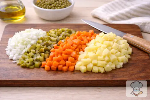 Фото 4-го шага: Винегрет классический с горошком