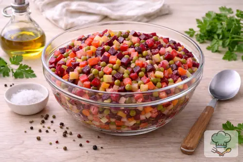 Фото 8-го шага: Винегрет классический с горошком