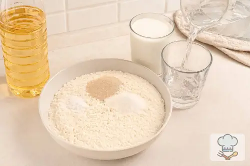 Фото 1-го шага: Хачапури по-аджарски