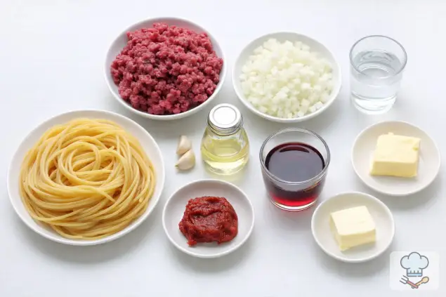 Фото 1-го шага: Паста Болоньезе с фаршем