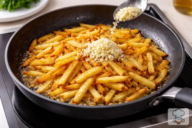 Фото 3-го шага: Картофель жареный на сковороде