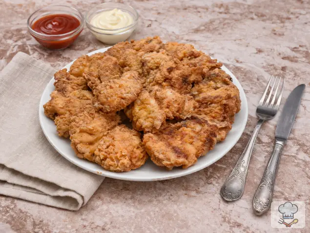 Фото 8-го шага: Куриные отбивные из филе грудки на сковороде