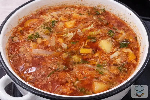 Фото 7-го шага: Борщ с индейкой без зажарки