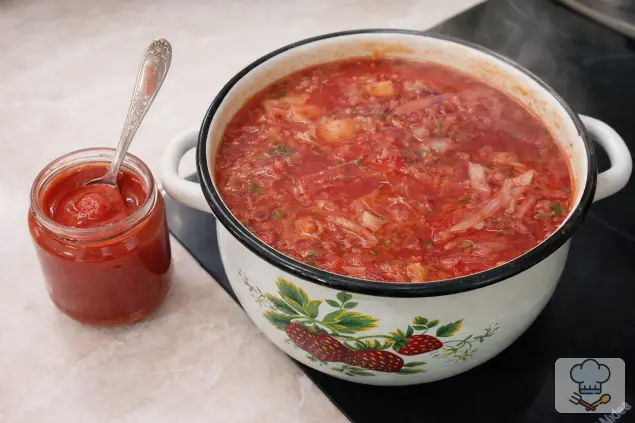 Фото 8-го шага: Борщ с индейкой без зажарки